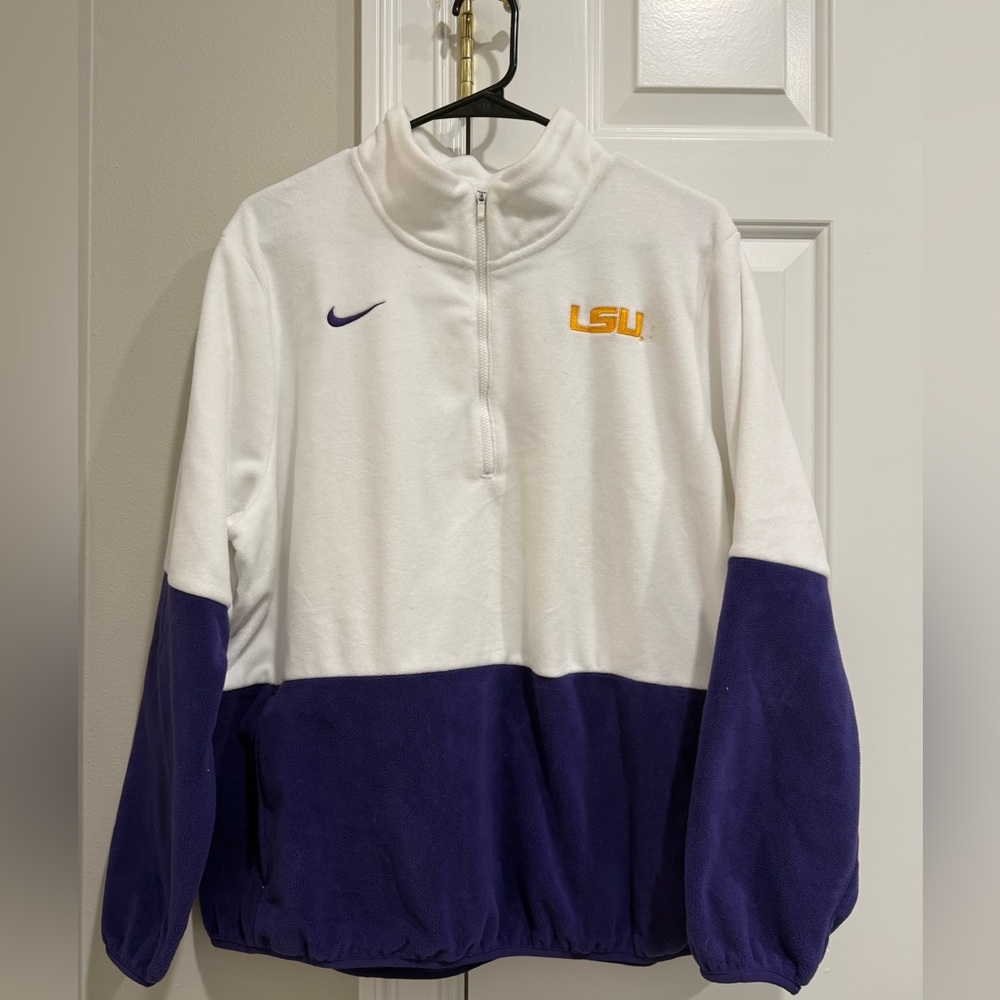 LSU Nike Half Zip Fleece